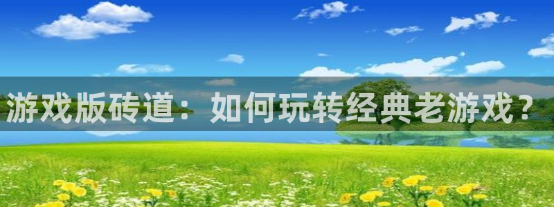 杏悦注册：游戏版砖道：如何玩转经典老游戏？